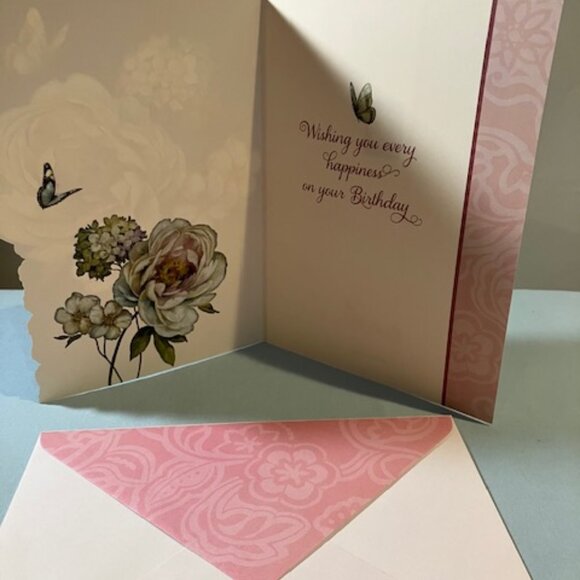6 Birthday Cards New Beginnings Collection Detailed Envelopes 7.5x5.5 Floral - Picture 4 of 12